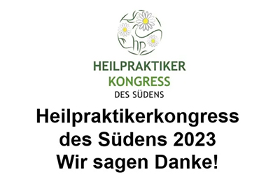 Poster: Heilpraktikerkongress des Südens 2023 – wir sagen Danke!