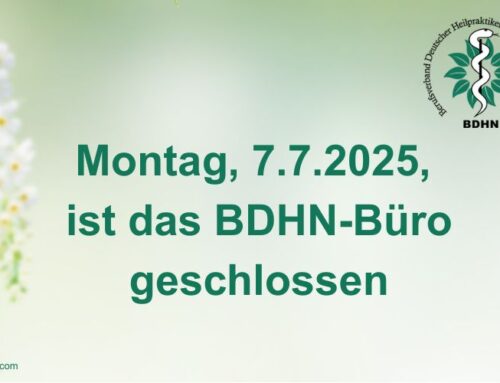 Die Geschäftsstelle ist am 7. Juli 2025 geschlossen