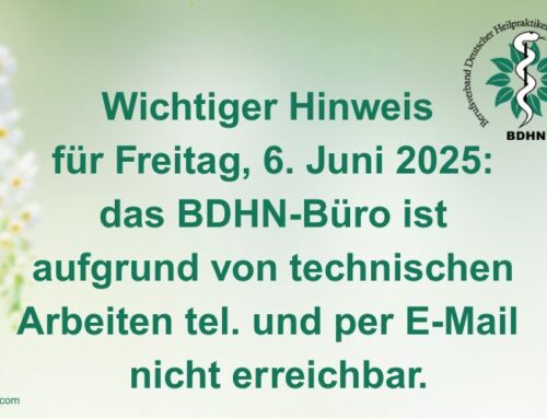 BDHN-Geschäftsstelle am 6.6. IT-Umstellung und neue Telefonnummer
