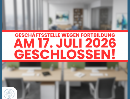 Geschäftsstelle am Freitag – 17. Juli 2026 – wegen Fortbildung geschlossen!